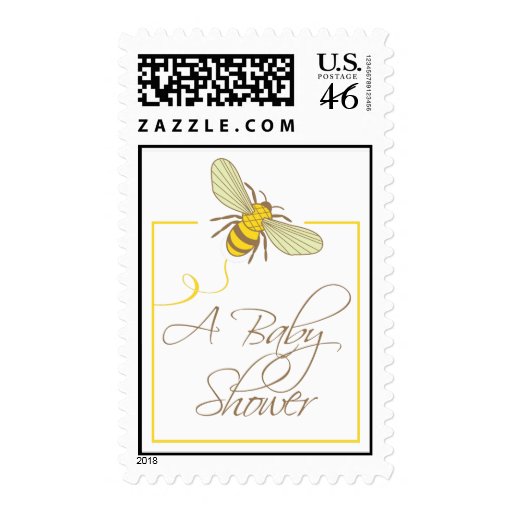 Bumble Bee Baby Shower Postage Stamp
