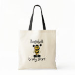 Bumble Bee Baseball Sport Tote Bags