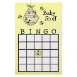 Bumble Bee Bingo party game stationery