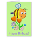 Bumble Bee birthday card