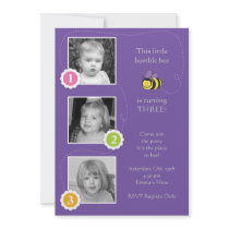 Bumble Bee Birthday Invitation