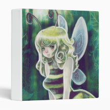 Bumble Bee Blond Fairy 3 Ring Binder