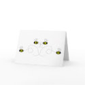 Bumble Bee Bow Greeting Card by bugspot Bumble Bee Bow Greeting Card