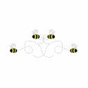 Bumble Bee Bow Ornament photo sculptures by bugspot Bumble Bee Bow Ornament photo sculptures
