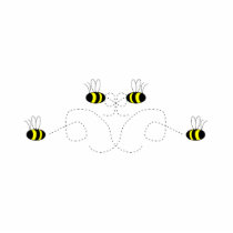 Bumble Bee Bow Ornament photo sculptures