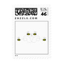 Bumble Bee Bow Postage Stamp by bugspot Bumble Bee Bow Postage Stamp