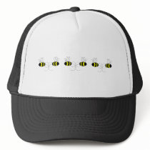 Bumble Bee Bows In A Row Hat