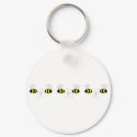 Bumble Bee Bows In A Row Keychain