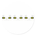 Bumble Bee Bows In A Row Sticker by bugspot Bumble Bee Bows In A Row Sticker