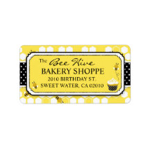 Bumble Bee Business Address Label