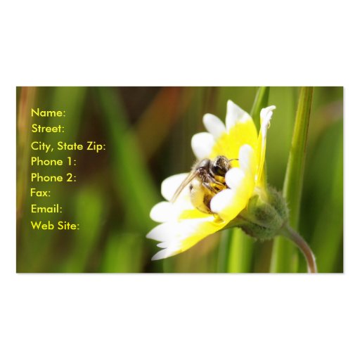 Bumble Bee Business Card