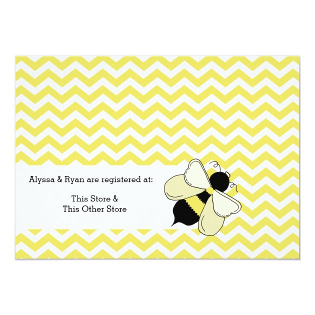 Bumble Bee Buzz Baby Shower Card