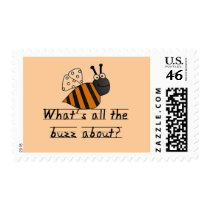 Bumble Bee Buzz Tshirts and Gifts Postage Stamp