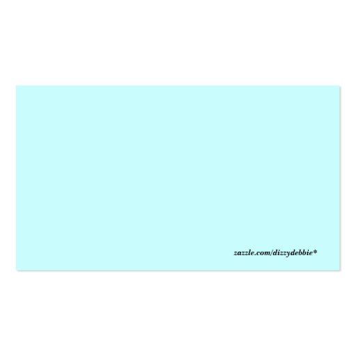 Bumble Bee Children's Calling Card Business Card (back side)