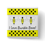 Bumble Bee Customizable Button