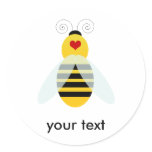 bumble bee cuties round stickers