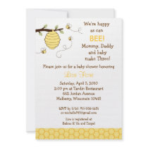 Bumble Bee Honeycomb Baby Shower Invitations