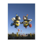 Bumble bee hot air balloons Post card postcards
