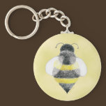 Bumble Bee Illustration Keychain keychains