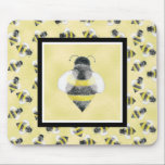 Bumble Bee Illustration Mousepad mousepads