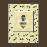 Bumble Bee Illustration Postcard postcards