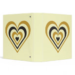 Bumble Bee Layered Heart Binders