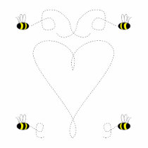 Bumble Bee Love Ornament Photo Sculptures