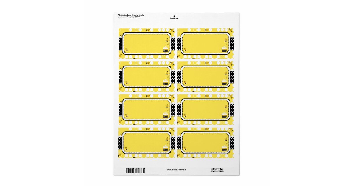 Bumble Bee Name Tag Label Zazzle bumble-bee-name-tag-label-zazzle