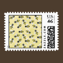 Bumble Bee Postage Stamp