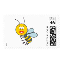 Bumble Bee Smiley Face postage by doonidesigns Bumble Bee Smiley Face postage
