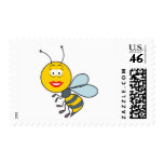 Bumble Bee Smiley Face postage