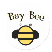 Bumble Bee Round Sticker