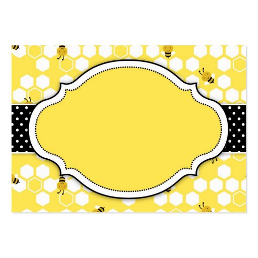 Bumble Bee TY Gift Tag Business Card Template (back side)