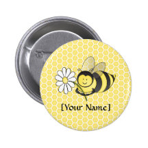 Bumble Bee with Daisy Buttons