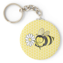 Bumble Bee with Daisy keychains