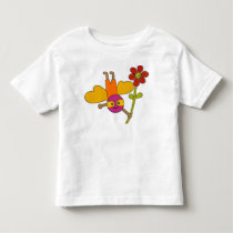 Bumble Bee with Flower - Toddler T-Shirt