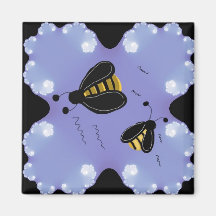 Bumble Bees Fridge Magnets