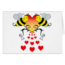 Bumble Bees & Hearts cards