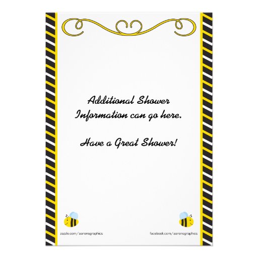 Bumble of Joy Baby Shower Invitation