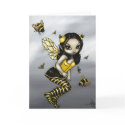 "Bumblebee Fairy" Greeting Card by strangeling "Bumblebee Fairy" Greeting Card