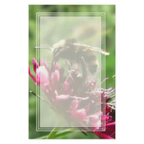 Bumblebee Flower Blank Stationery