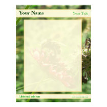Bumblebee Flower Custom Letterhead