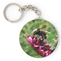 Bumblebee Flower Keychain