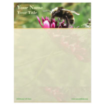 Bumblebee Flower Top Border Letterhead by wingedturtle Bumblebee Flower Top Border Letterhead