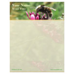 Bumblebee Flower Top Border Letterhead