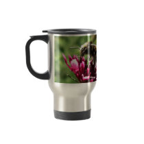 Bumblebee Flower Travel Mugs