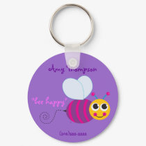Bumblebee Keychain ID Tag