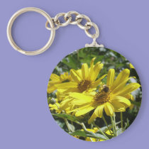 Bumblebee n sunflower keychains