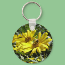 Bumblebee n sunflower keychains