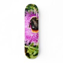 Bumblebee On Flower skateboards